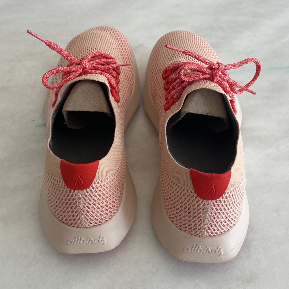 Allbirds Men's Like New Tree Dasher Flame Sneakers Shows Men's 12.5 - Picture 5 of 10